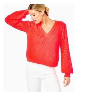 Lily Pulitzer Luletta Sweater New with Tags Size Medium Coral